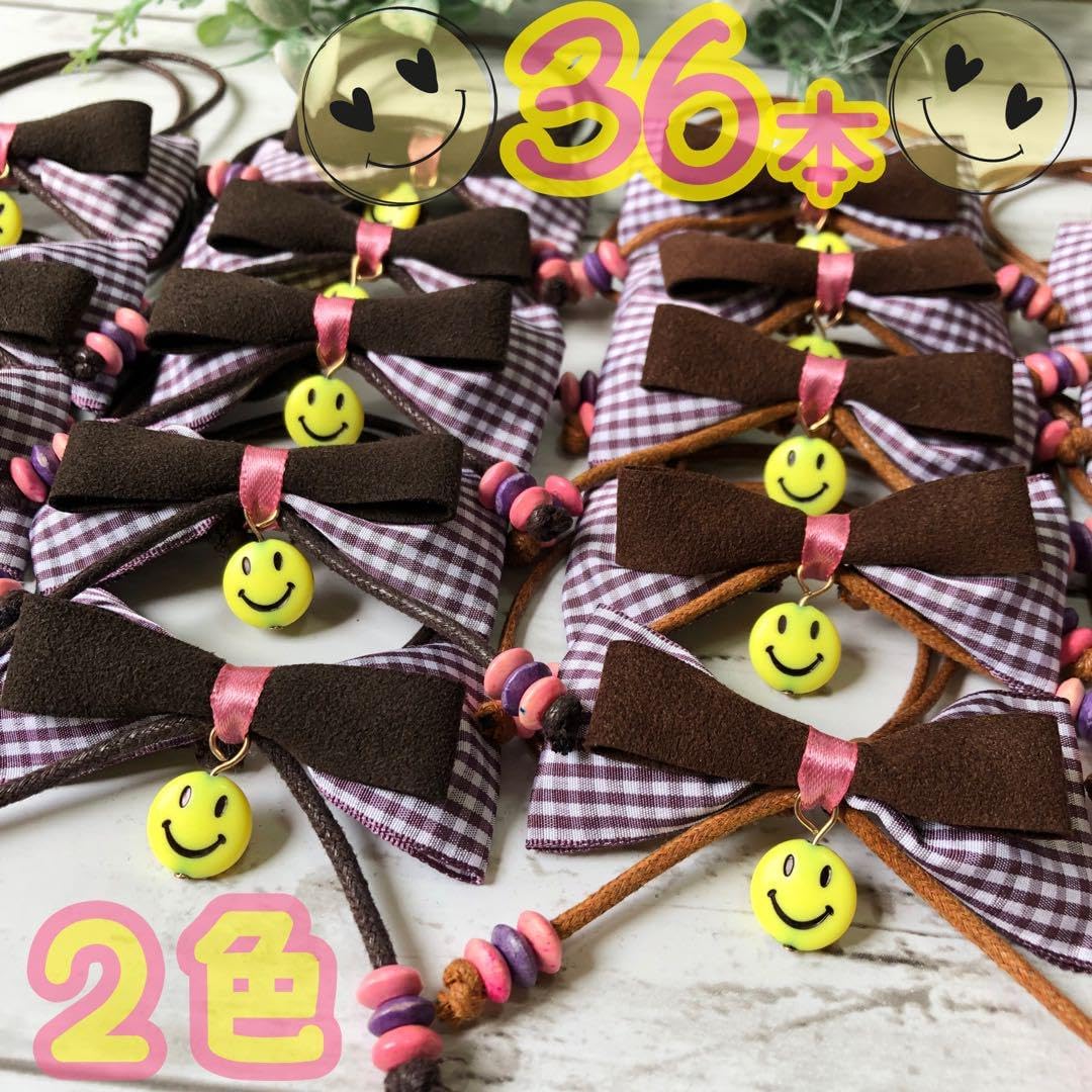 810トリミングチョーカー苺柄リボン24本セット イチゴ祭り 犬猫